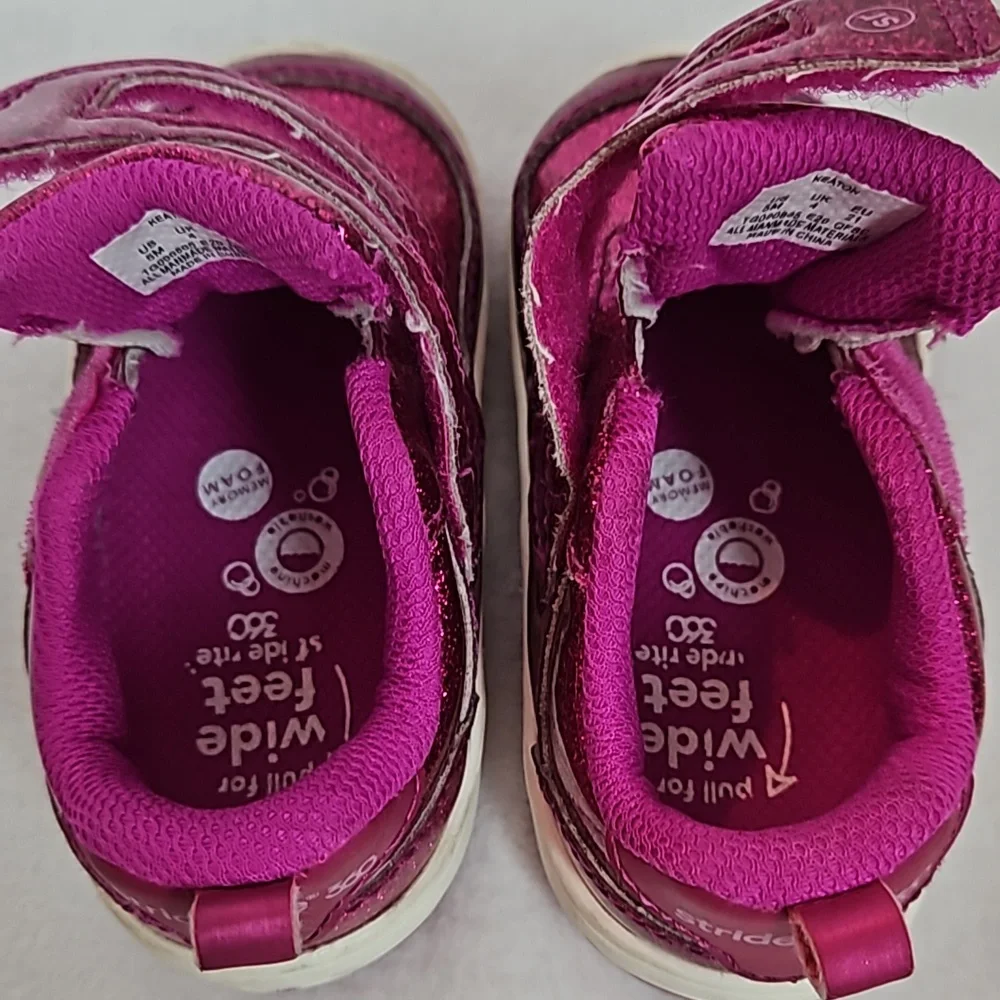 Stride Rite Glitter Pink Toddler Shoes